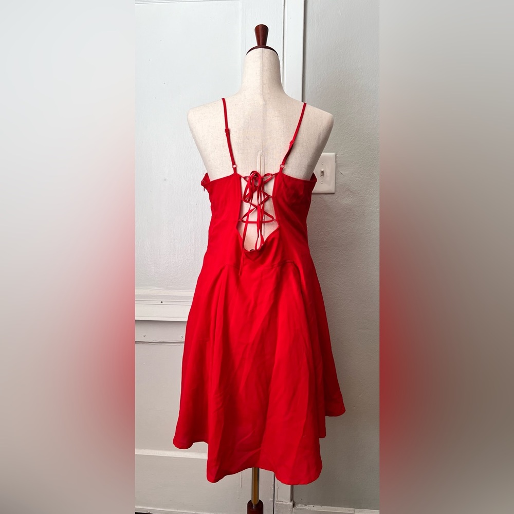 L Charlotte Russe Red Summer Sundress
